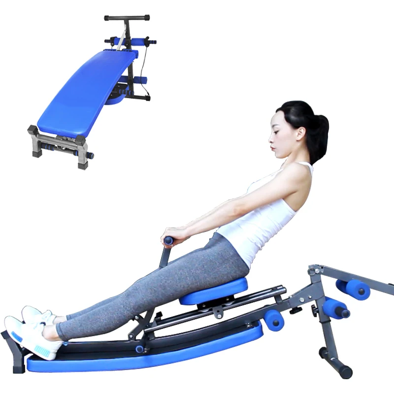 Sit Up Bench Folding Supine Board Multifunctional Dumbbell Stool Crunch Bench Ab Chair Rowing Machine Indoor Fitness Equipment