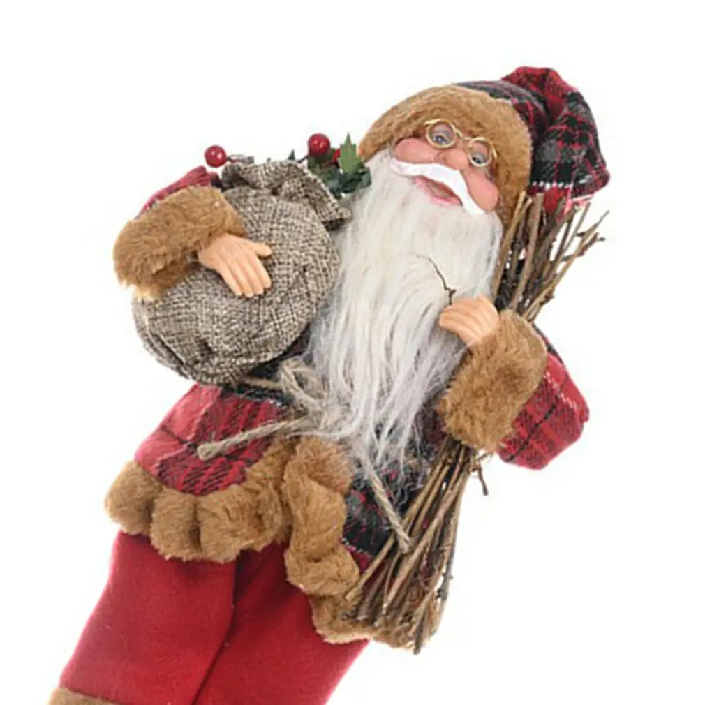 

Christmas Decorations Plastic Old Man Doll Ornament Creative Standing Cloth Doll Christmas Home Decorations