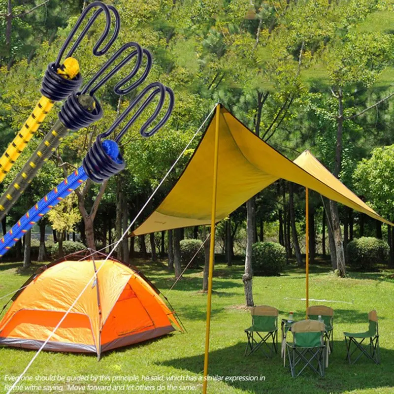 

Outdoor Bundled Rope Camping Luggage Packaging Thick Elastic Bands Tent Rope High Elasticity Clothesline New