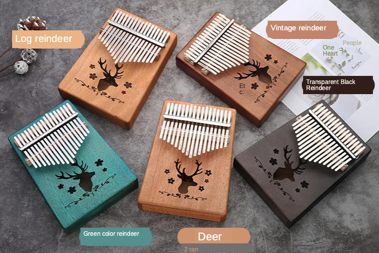

17-Tone Kalimba Thumb Piano Beginner Introduction Finger Piano Portable Musical Instrument Finger Piano Keyboard