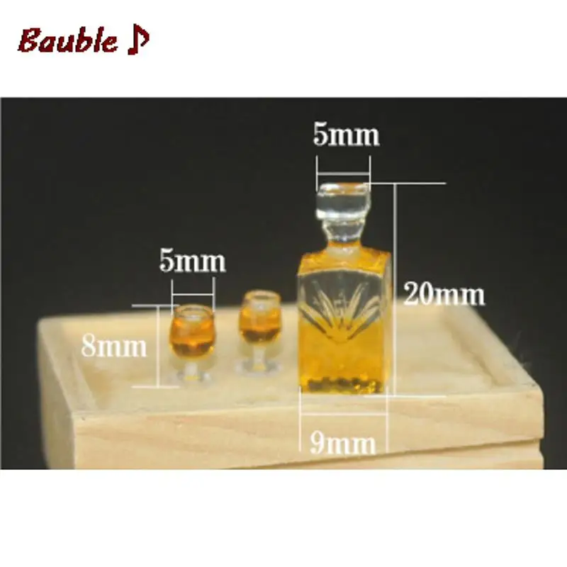 Мини-бутылка для вина миниатюрная модель кукольного дома аксессуары 1:12 кукол