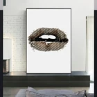 Абстрактная картина с губами, принты на холсте, роскошные принты, плакаты с ртом и принты, Настенная картина для современного украшения дома