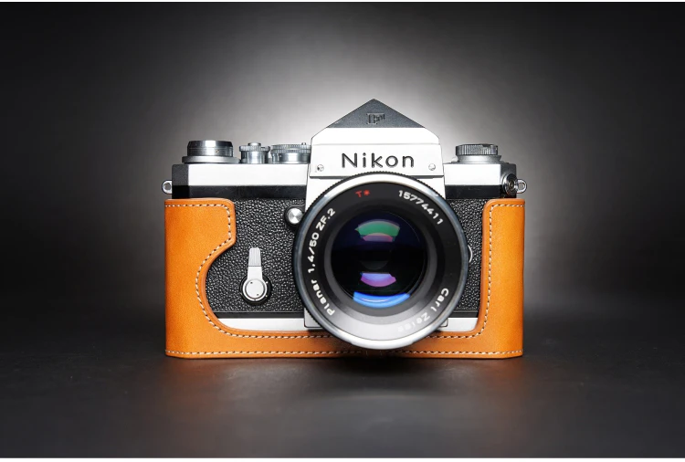 

Чехол ручной работы из натуральной кожи для камеры Nikon F