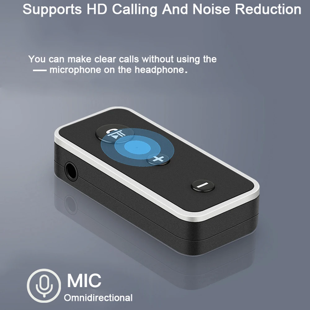 Беспроводной автомобильный комплект с приемником Bluetooth 5 0 стереозвук 3 мм AUX аудио