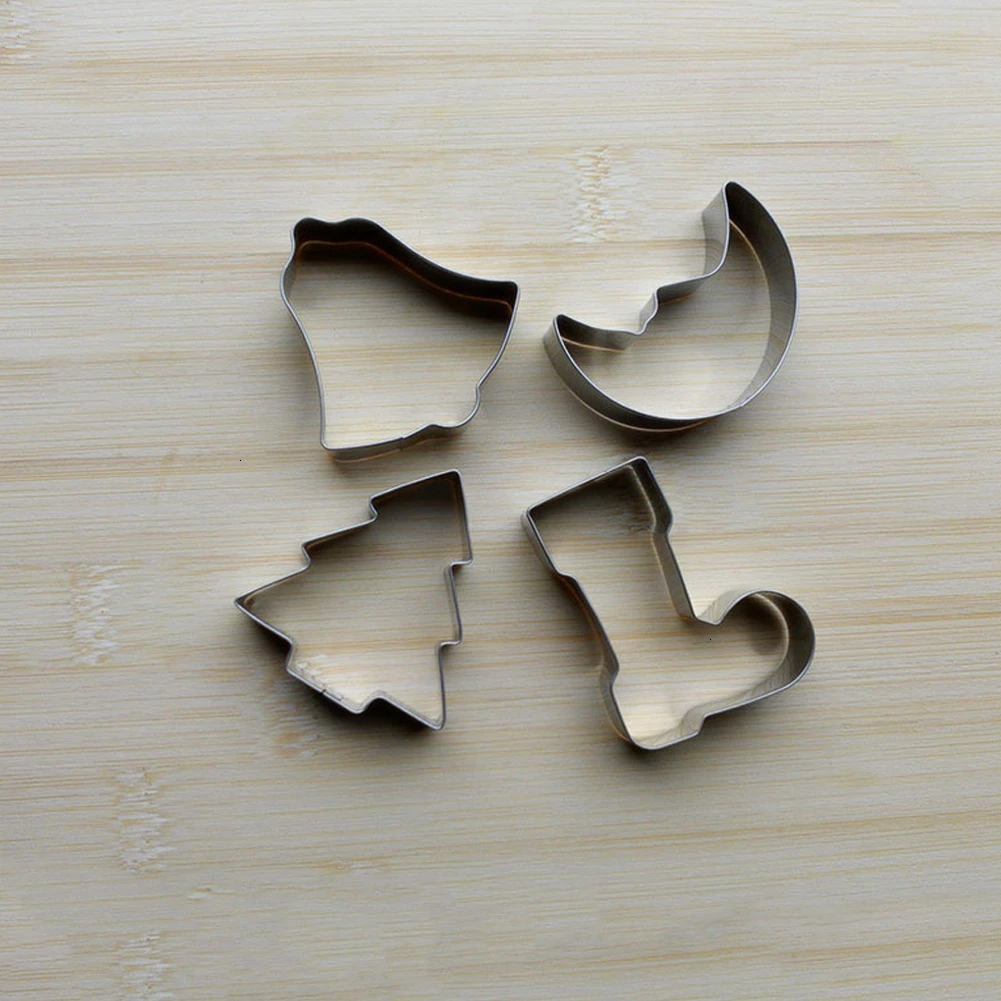 10 шт. рождественское печенье формочка из нержавеющей стали резак конфеты плесень