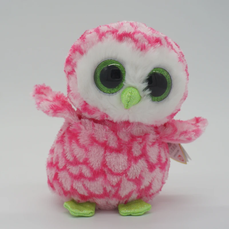 TY Beanie Boos кавайная кукла с большими глазами плюшевая мягкая леопардовая кошка куб