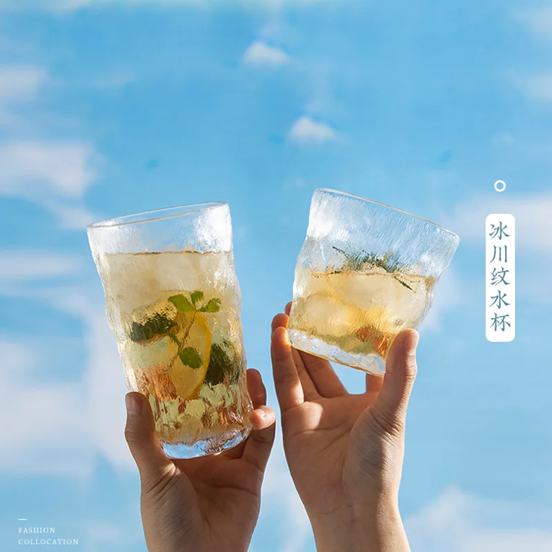 

300/375ml Glass Tea Milk Cups Coffee Mug Party Creative Drinkware Tumbler Water Cups