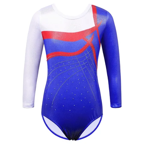 Трико BAOHULU с длинным рукавом для девочек, одежда для художественной гимнастики, профессиональный костюм для подростков, комбинезон