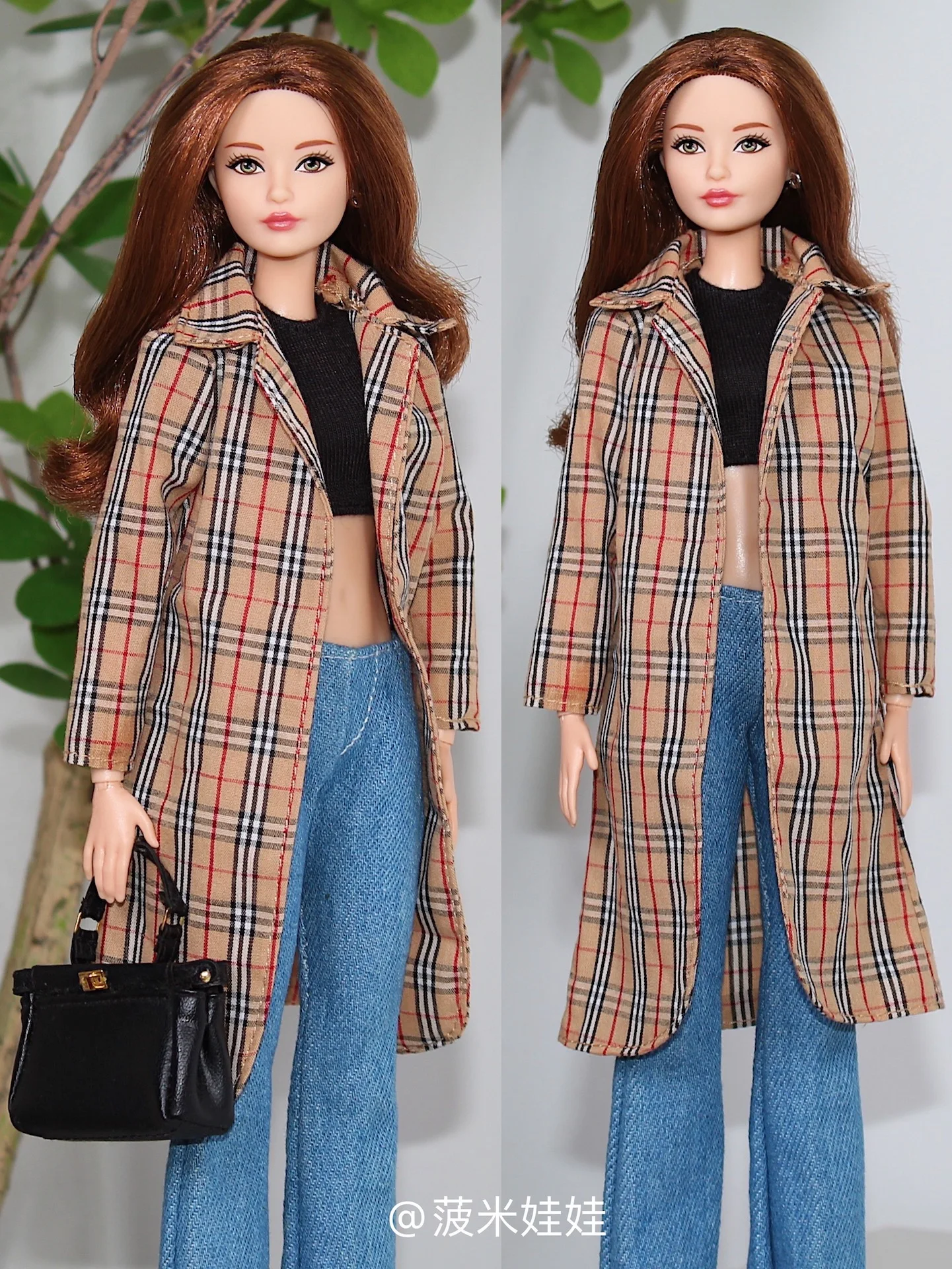 

Длинное коричневое дневное пальто/Одежда, наряд для 1/6 BJD Xinyi FR ST куклы Барби/30 см кукольная одежда на Рождество