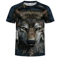 2021 mens fashion casual t shirt 3d printed animal pattern mens short sleeve summer casual sports top oversized t shirt