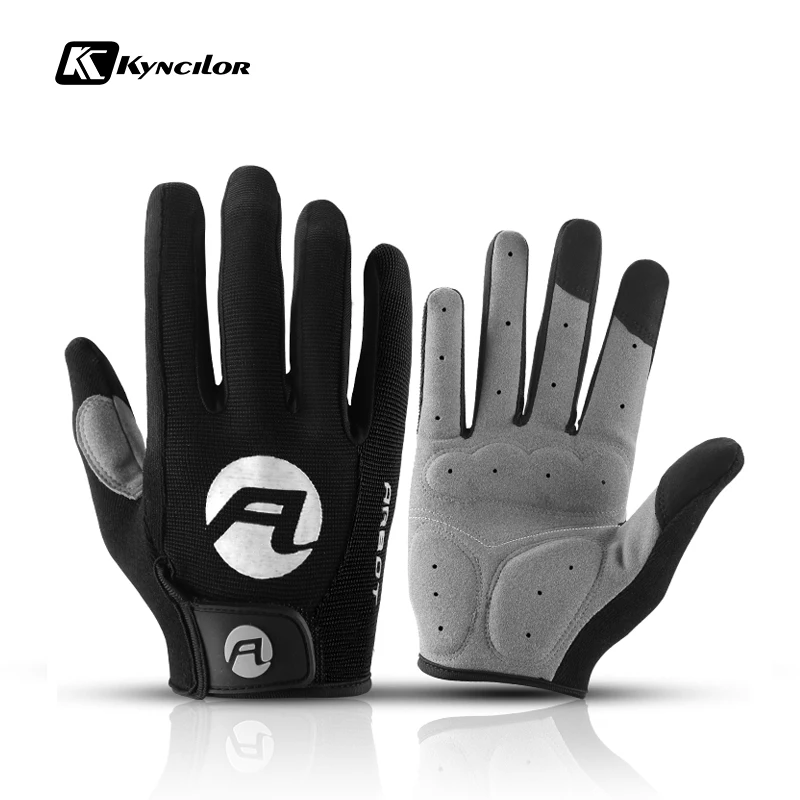 Summer Bicycle Full Finger Cycling Bike Gloves Absorbing Sweat for Men and Women Bicycle Riding Outdoor Sports Protector
