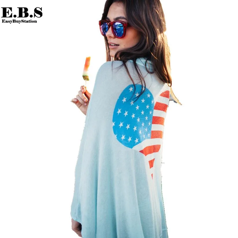 Женская пляжная туника с принтом свободная рубашка-бикини в европейском уличном