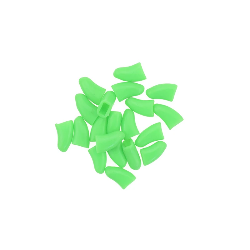 Light green 20 шт собачьи когтеточки для ногтей с защитой от царапин, мягкие силиконовые накладки для ногтей в виде лап, украшения для щенков, лапок, маникюрный дизайн, собачий коготь, товары для кошек - Цвет: Light green
