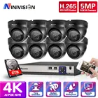 Face AI H.265 8Ch 5MP POE NVR CCTV камера система Ultra HD 5MP POE IP Камера уличная водонепроницаемая система видеонаблюдения
