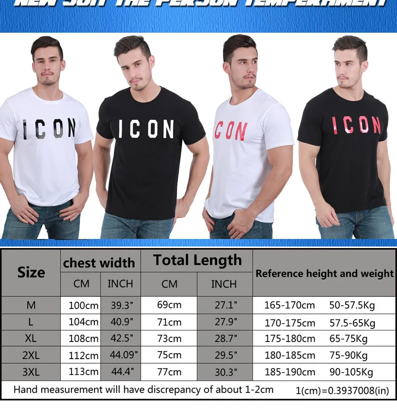 DSQICOND2 брендовая летняя хлопковая Мягкая тонкая футболка с буквами-знаками топы
