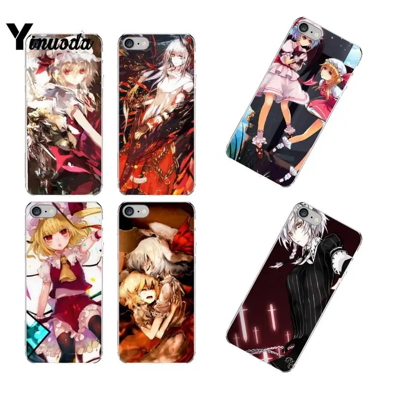 

Anime Touhou Scarlet Eyes Blondes Black Cell Phone Case for iphone 13 12 8 7 6 6S Plus X XS MAX 5 5S SE XR 11 12 pro promax