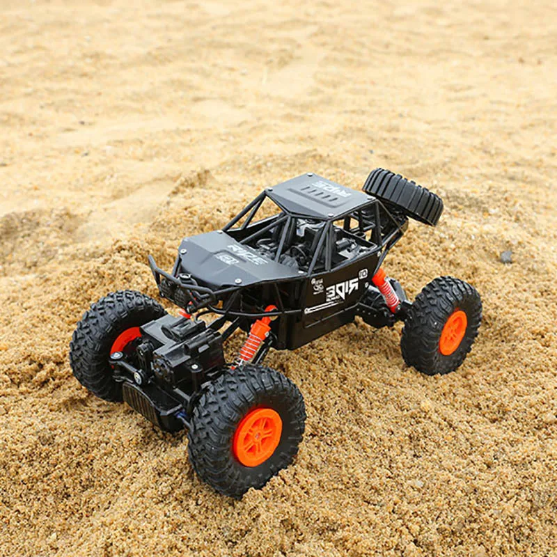 

Alloy 2.4G rc car 1/16 10km/h Off-Road Drive Bigfoot cars electric four-wheel climbing Double Motors Vehicle toys car for gift