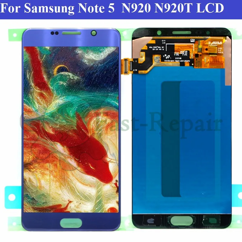 ЖК-дисплей Super amoled 5 7 дюйма для SAMSUNG Galaxy Note с сенсорным экраном Note5 N920A N9200 SM-N920 N920C LCD |