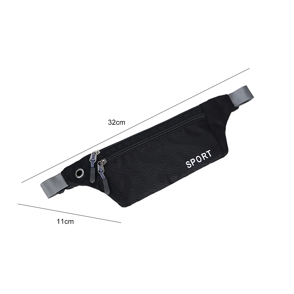 

Fanny Pack Front Zip-Fastener Pocket Travel Waist Bag Money Pouch