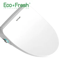 ecofresh smart toilet seat cover electronic bidet cover remote control spiral flushing for cleaner wash bidet instant hot water
