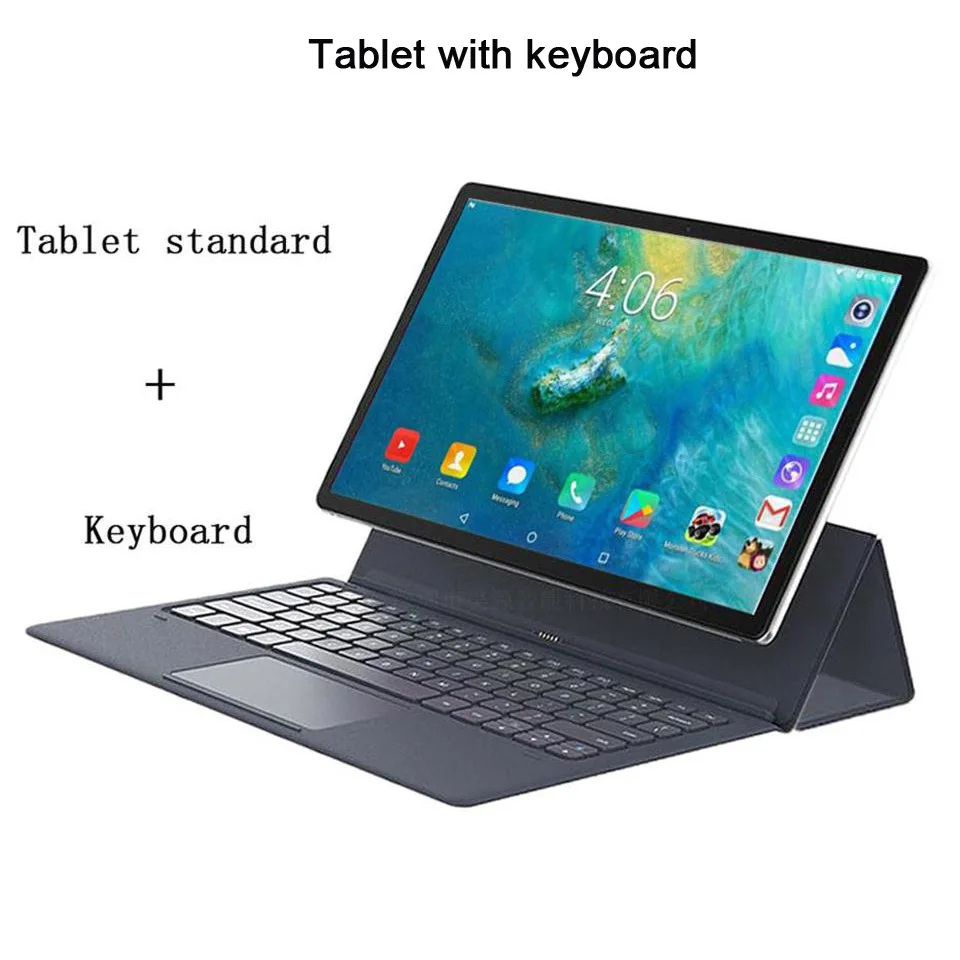 With Keyboard 2 в 1 планшет ноутбук 11,6 дюймов android 10 ядер 1920*1080 с клавиатурой игровые планшеты gps wifi 4G sim карта вызов телефон tab - Комплект: With Keyboard