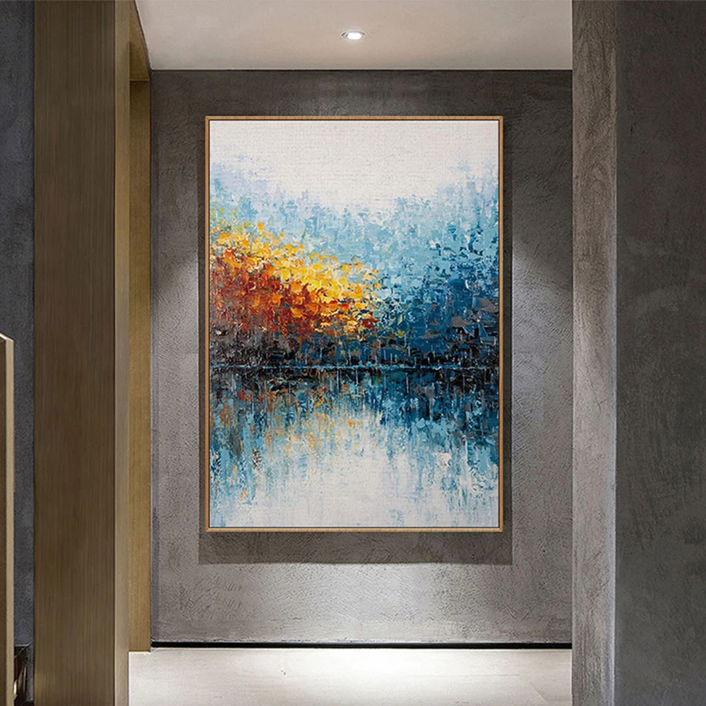 

Abstract Landscape Oil Painting Hand Painted Canvas Oil Painting Wall Art Home Living Room Wall Picture Decoration Free Shipping