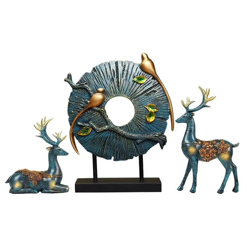 

American Craft Figurine Stand Desk Modern Office Accessories Figurines Living Room Decoration Maison Home Decoration DF50XBJ