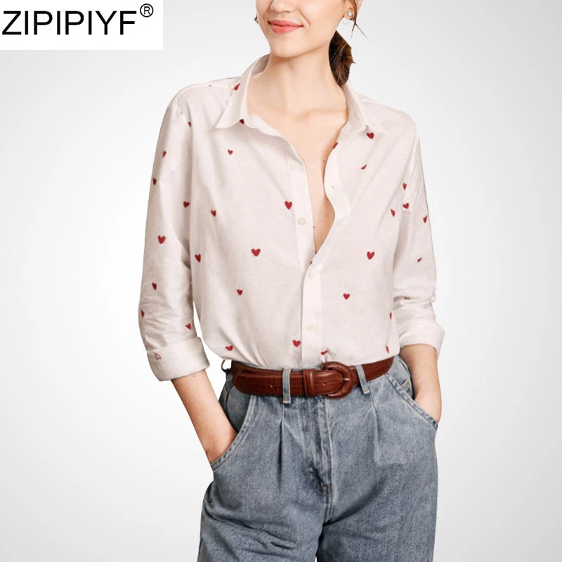 S-2XL Women Print Tops and Blouses 2020 Spring Summer Long Sleeve Casual Shirts Retro Slim Buttons Female Party Blusas