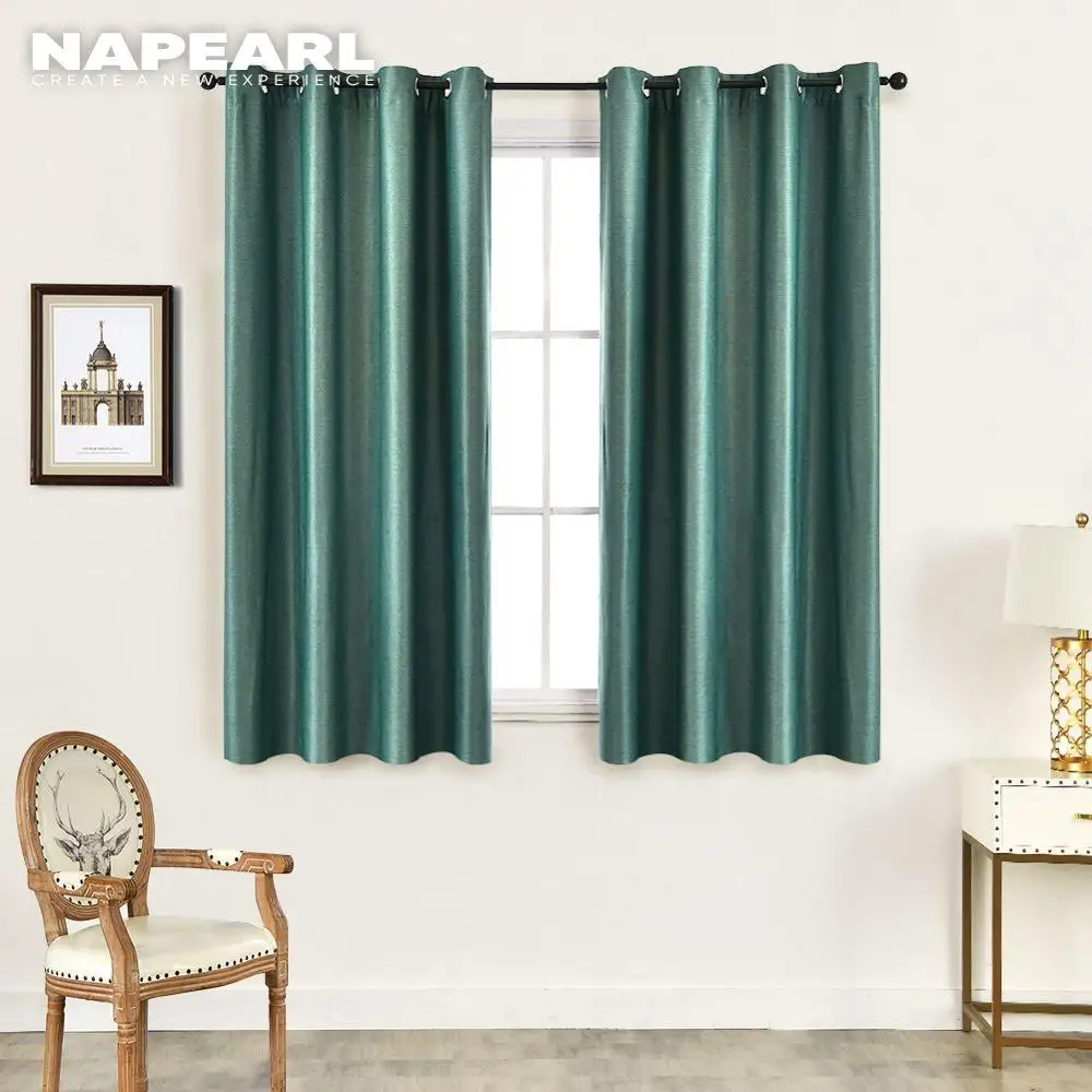 Однотонные современные короткие шторы NAPEARL 1 шт. домашний декор универсальные