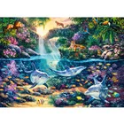 Полноразмерная, круглая алмазная живопись, подводный мир, животные, городские картины, алмазная вышитая мозаика, домашний декор GG4798