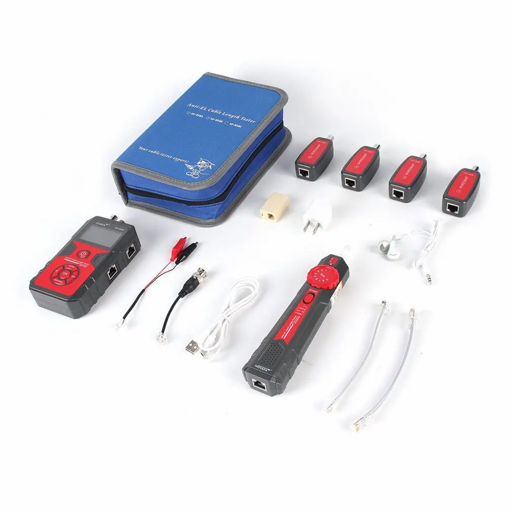 

NF-858C Trace Cable Line Locator Portable Wire Tracker Cable Tester Finder Network Cable Testing BNC Measure Cable Length