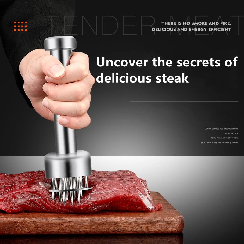 Игла для мяса Tenderizer с 21 Ультра острыми лезвиями из нержавеющей стали кухонные