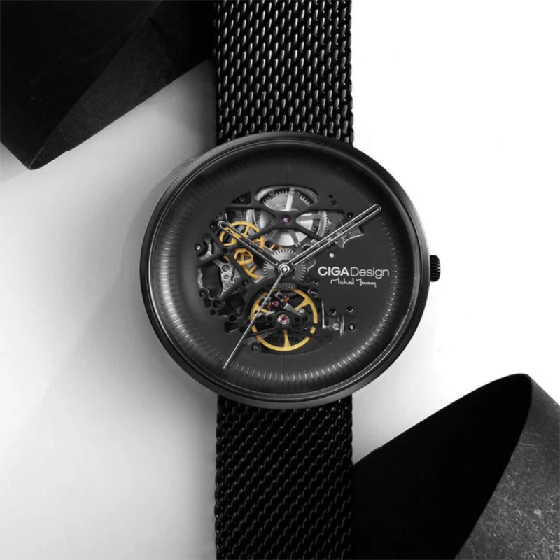 Механические наручные часы CIGA Design MY Series минималистичный дизайн металлический