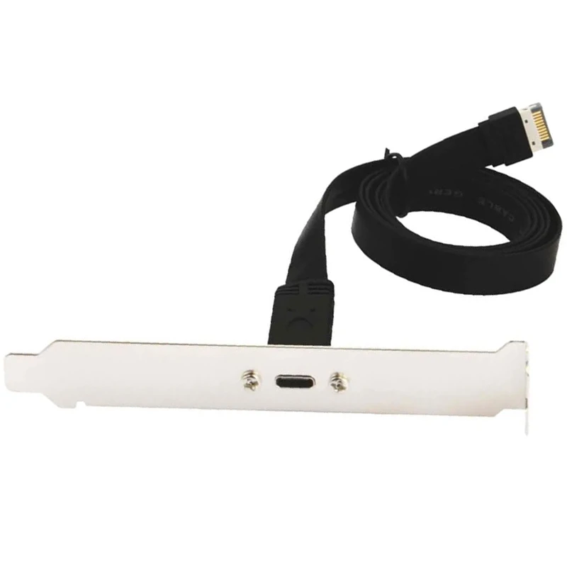 

Кабель-удлинитель с разъемом USB-C для монтажа на панели материнской платы, кабель-удлинитель передней панели для внутреннего 3,1 10G Gen2 20Pin