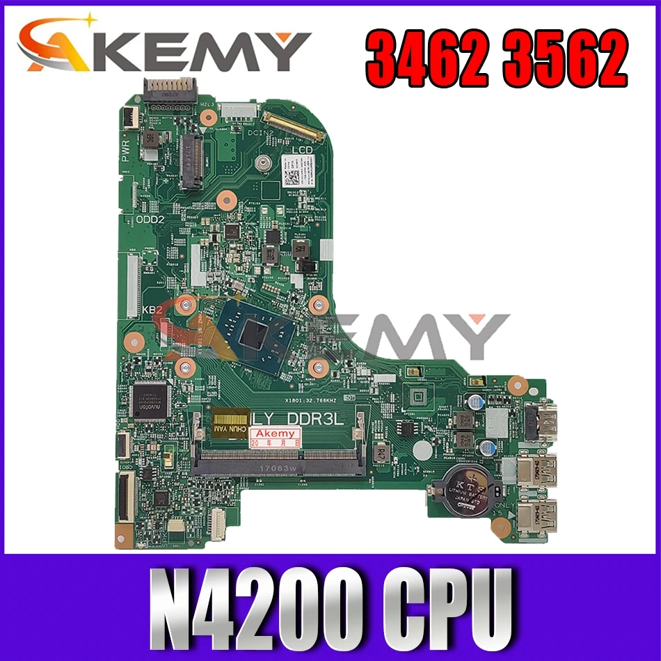 

Akemy 16823-1 GFV07 N4200 Процессор для DELL INSPIRON 3462 3562 материнская плата CN-021W95 21W95 материнская плата 100% тестирование