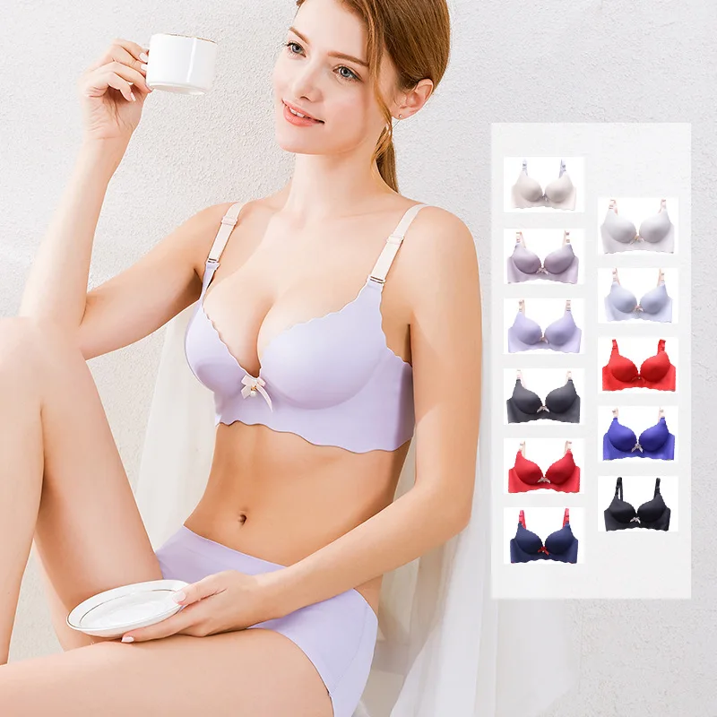 Новинка 2020 милый бесшовный бюстгальтер с получашечками для девочек минимальный