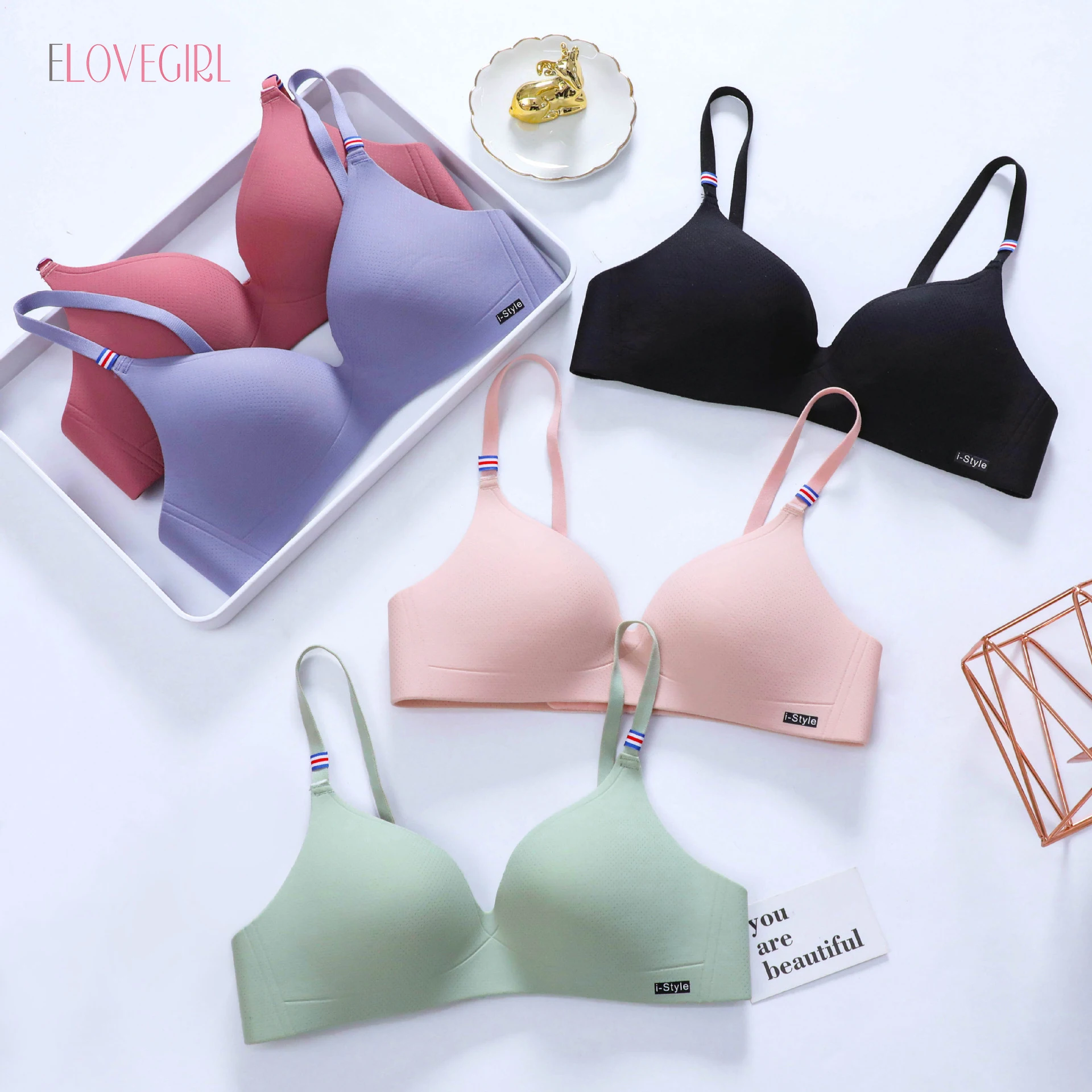 

Solid Wireless Sexy Simple Push Up Bra Adjusted Bralette Lingerie Comfort Breathable Bras For Women Small A B Cup
