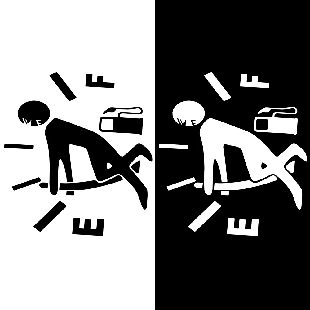 1 шт. Смешные тянуть топливный бак указатель Светоотражающие Виниловая пленка