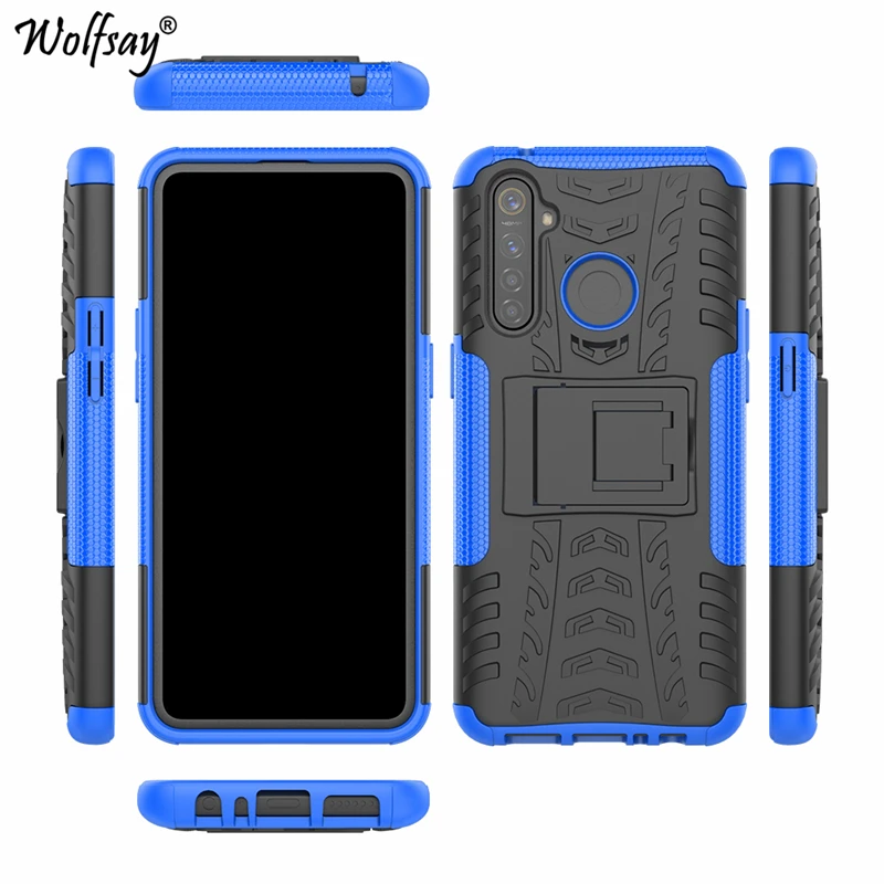 Чехол для Oppo Realme 5 Pro чехол противоударный резиновый бампер двухслойный защитный