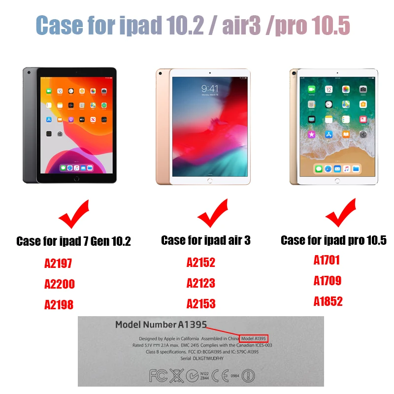 

Case for iPad 7th Generation 2019 10.2 Kids Girls Cute Silicone Hand Holder Tablet Cover Case for ipad pro 10.5 Air 3 2018