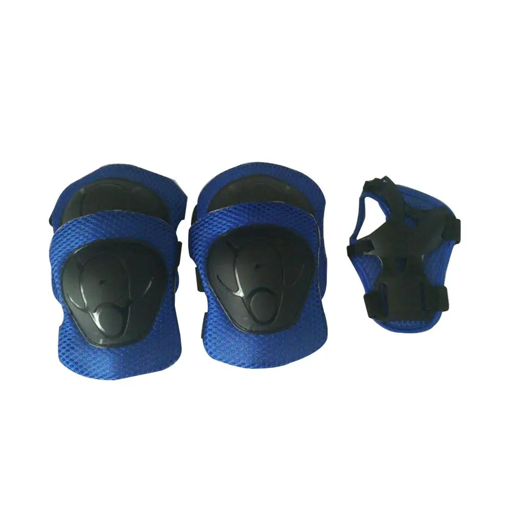 Protective Pad Blue Высокая плотность детей шлем велосипеда скейтборд катание Велоспорт для верховой езды дети Велосипедные шлемы Ciclismo Casco и защитные наколенники - Цвет: Protective Pad Blue