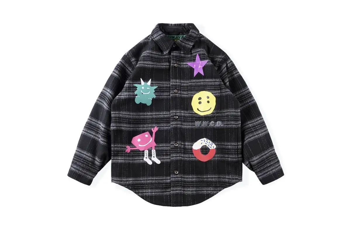 

Куртка CPFM XYZ с принтом улыбки для мужчин и женщин, уличная одежда в стиле оверсайз, повседневные Канье в стиле кэжуал, CPFM