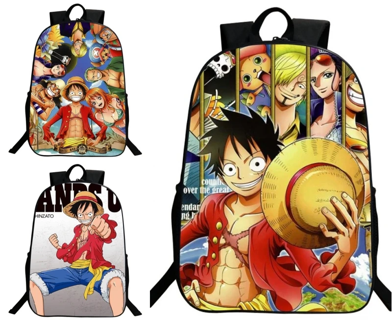 Аниме цельный мультфильм обезьяна D. Luffy рюкзак для начальной школы школьный