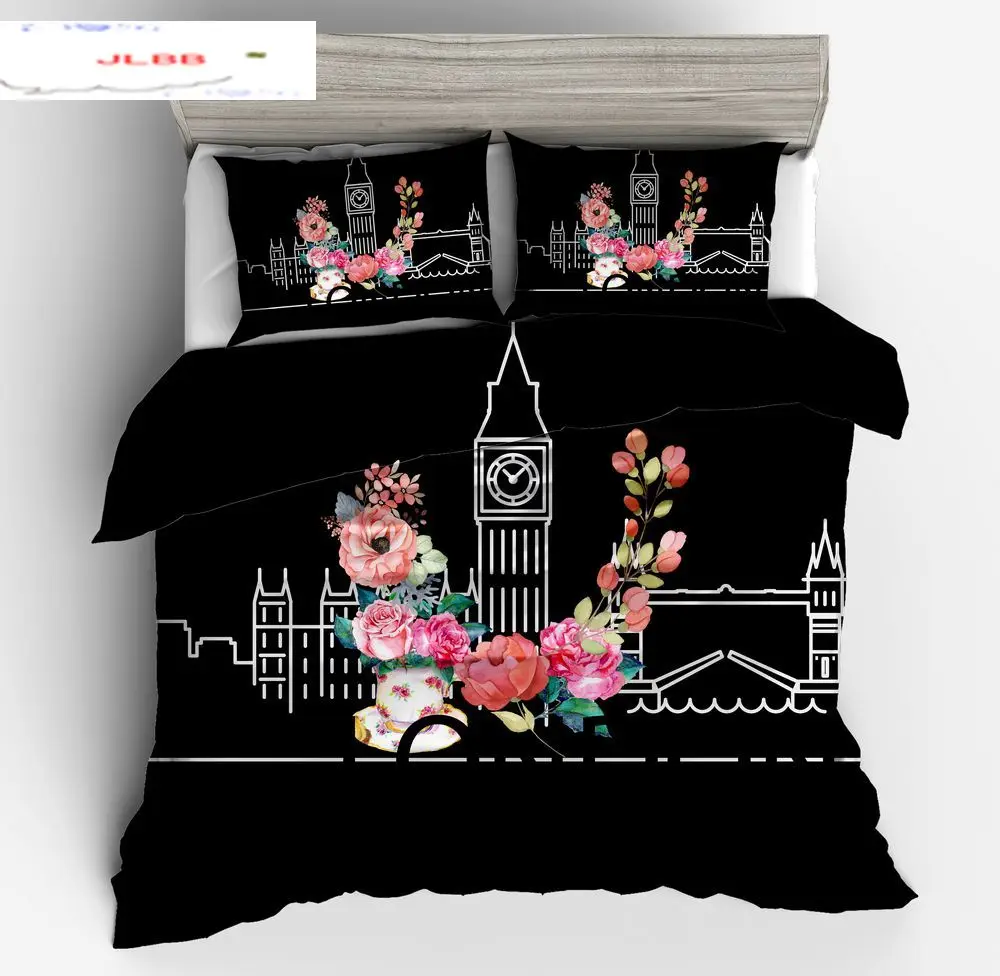 

Green Succulents 3D Bedding Sets Duvet Cover Set Flower Plant Printed 3pcs Floral Bed Cover twin full queen King Home textile