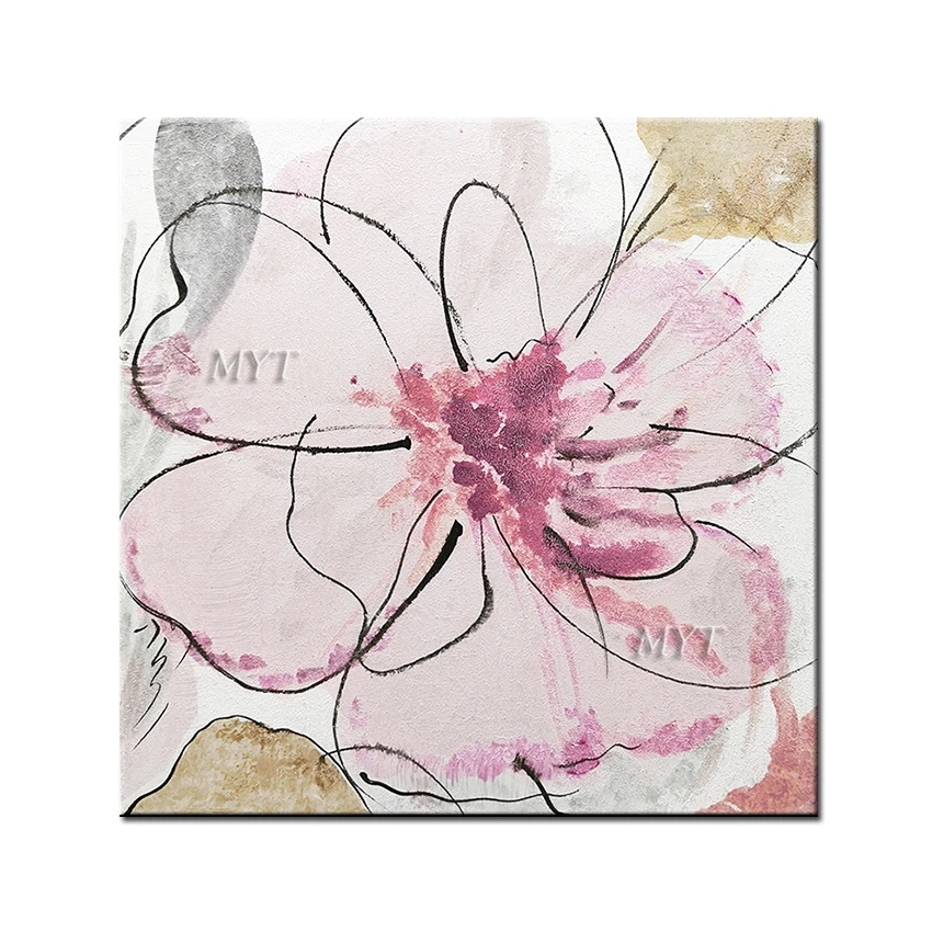 

Flowers Of Different Colors Abstract Oil Painting Wall Art Home Decor Picture Modern On Canvas 100% Handpainted No Framed
