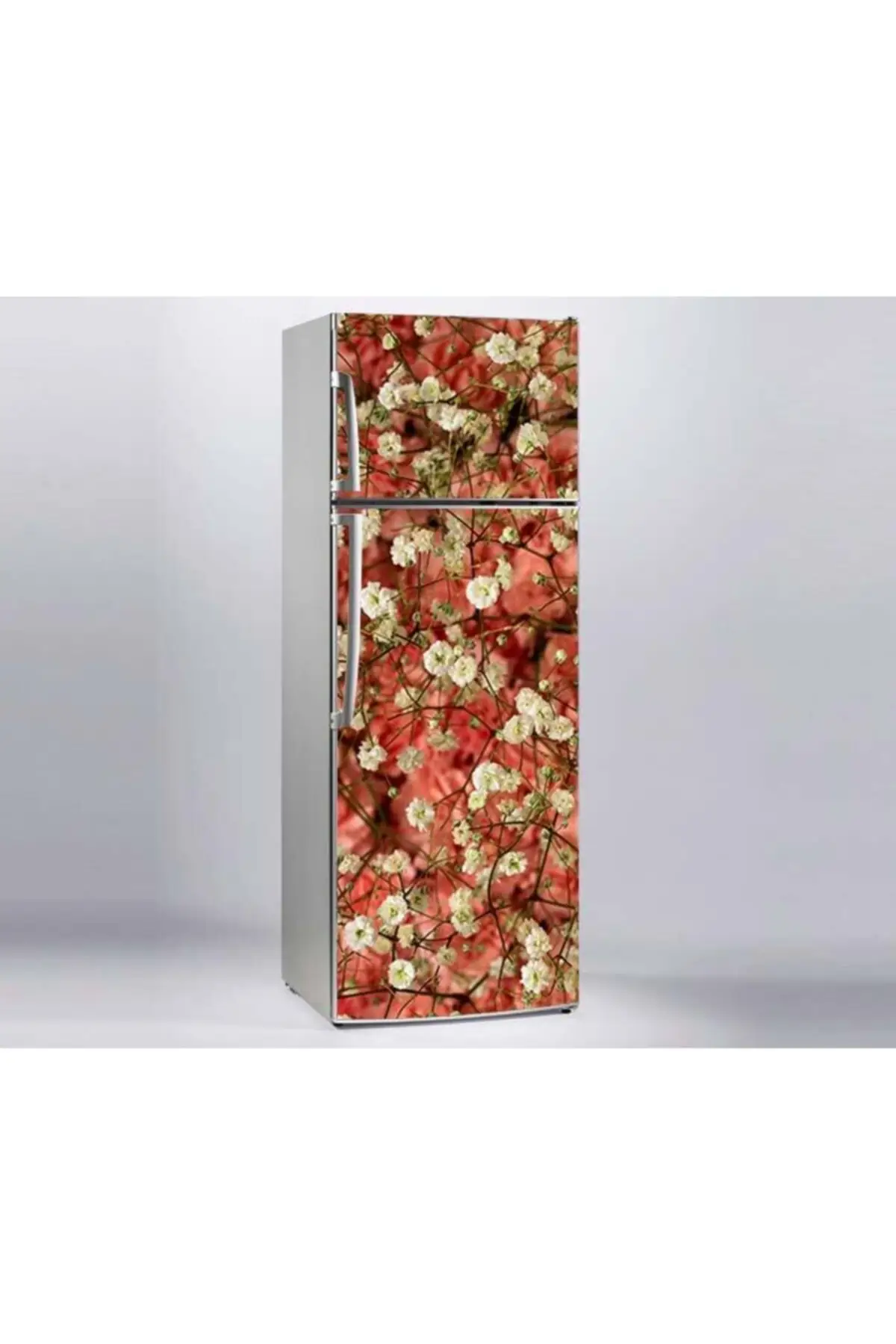 

Refrigerator Sticker White Flower Tree