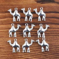 put on the cute little camel camel shape metal zinc alloy pendant necklace retro alloy diy handmade necklace pendant jewelry