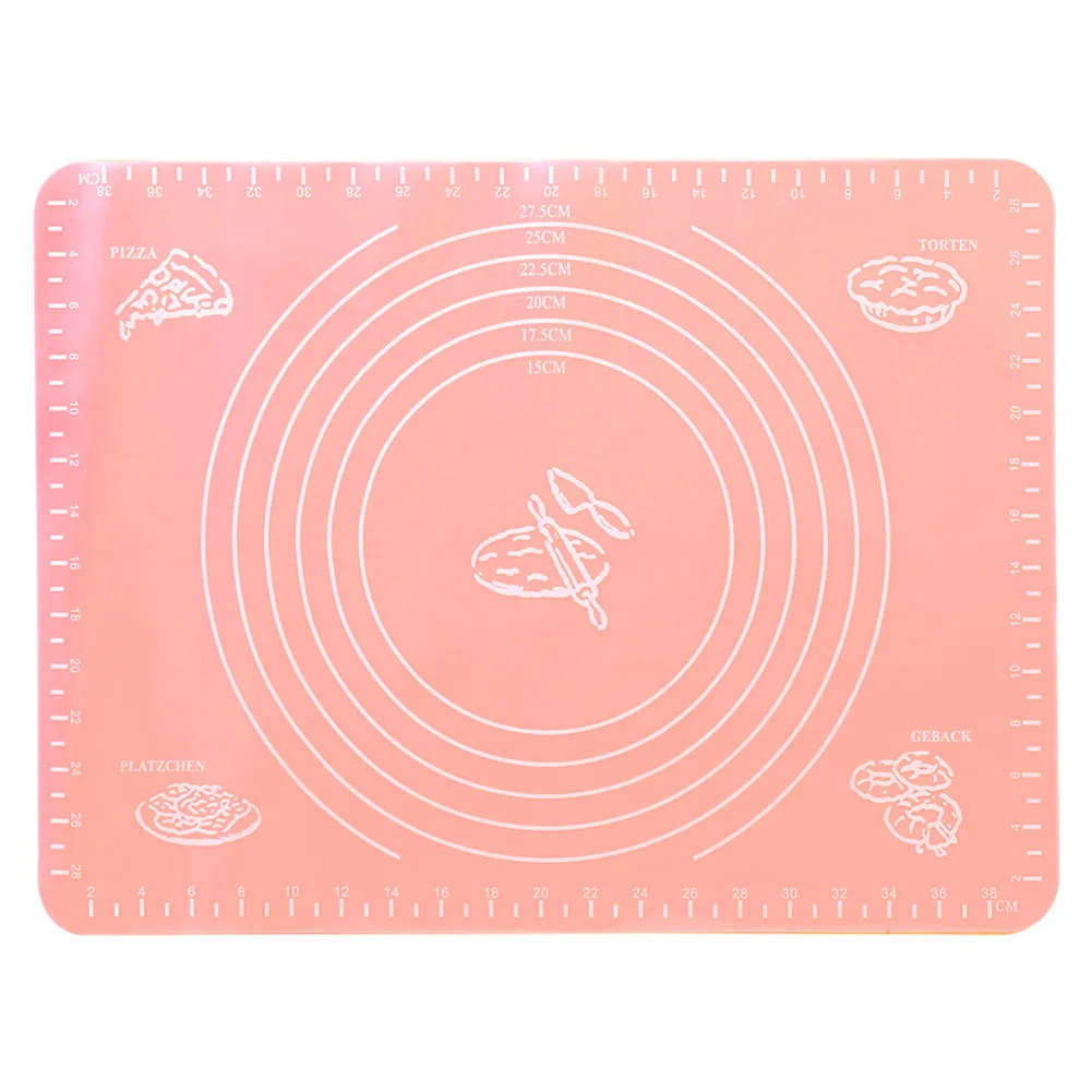 40X30cm Ex-Большой силиконовый коврик для выпечки для духовки весы коврик для раскатки теста для выпечки ролик для помадки коврик для мучных изделий с антипригарным покрытием жаропрочная посуда, Кулинария Инструменты - Цвет: 40X30cm
