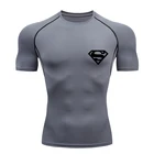 Для Мужчин's Фитнес спортивные трико для бега Спортивная Фитнес велосипед для бега футболка Для мужчин сжатия быстросохнущие облегающие дышащая футболка