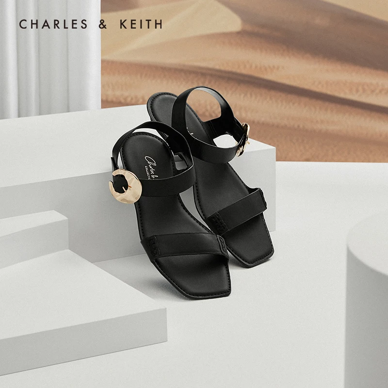 CHARLES＆KEITHНовинка на Весну и Лето2020SL1 70900020Женские Босоножки Плоскем каблуке